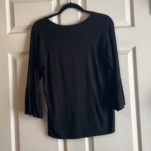 Calvin Klein Blsck 3/4 Bell Sleeve Top - Small NWT - Picture 5 of 5